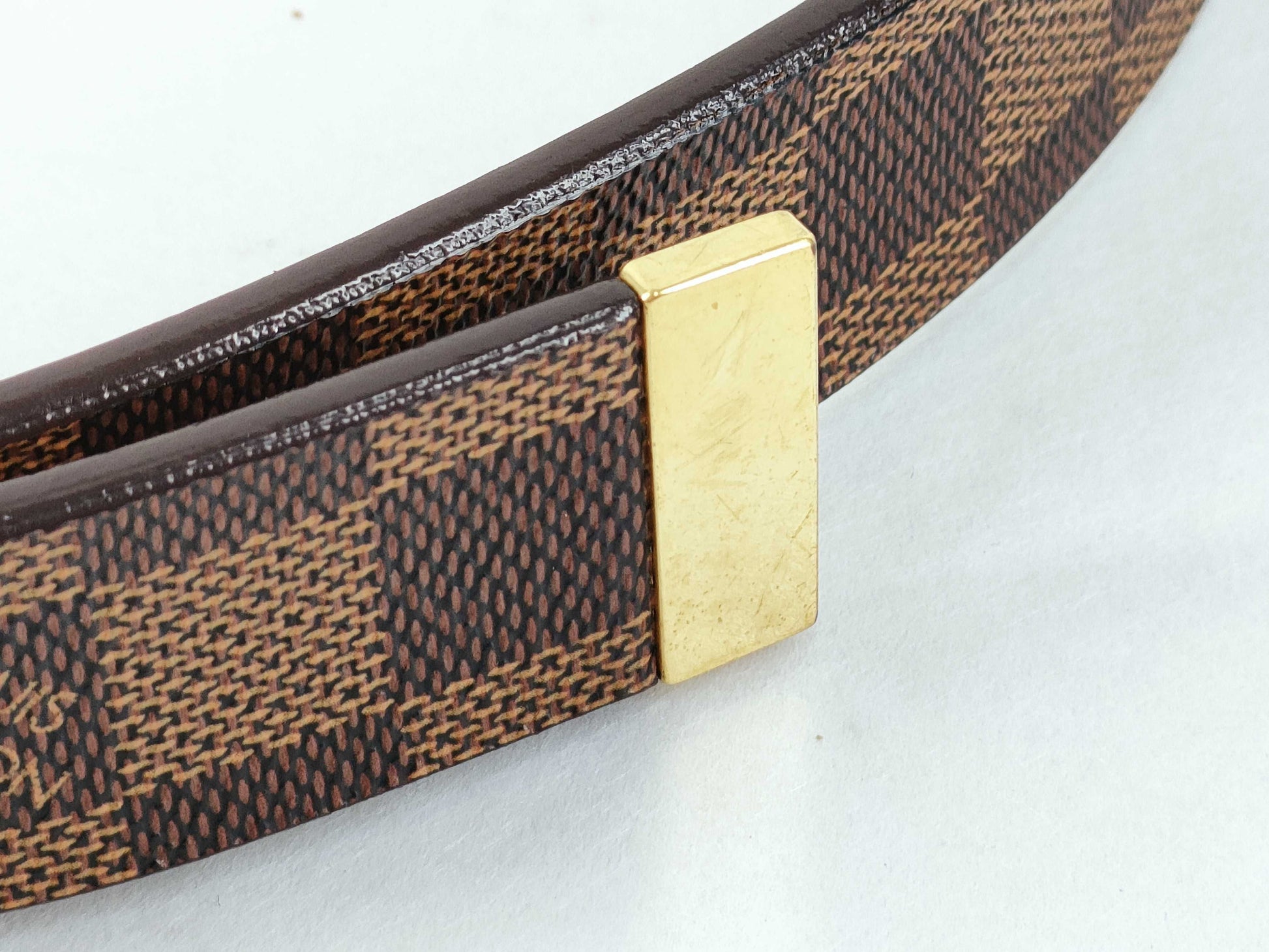 LOUIS VUITTON Damier Vuitton Damier Santur Carre LB0094 Belt
