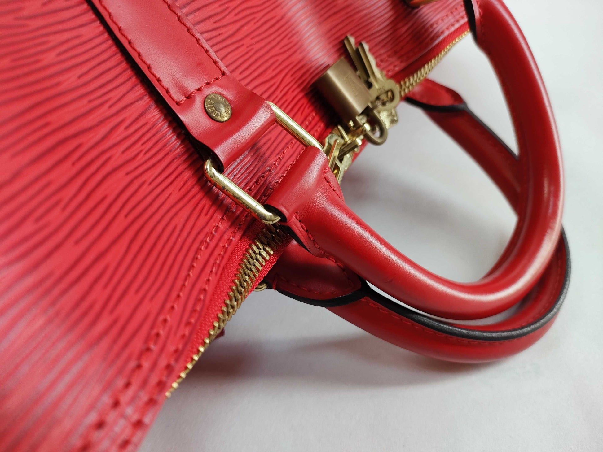 LOUIS VUITTON Epi Keepall 50 Boston Bag SP0976