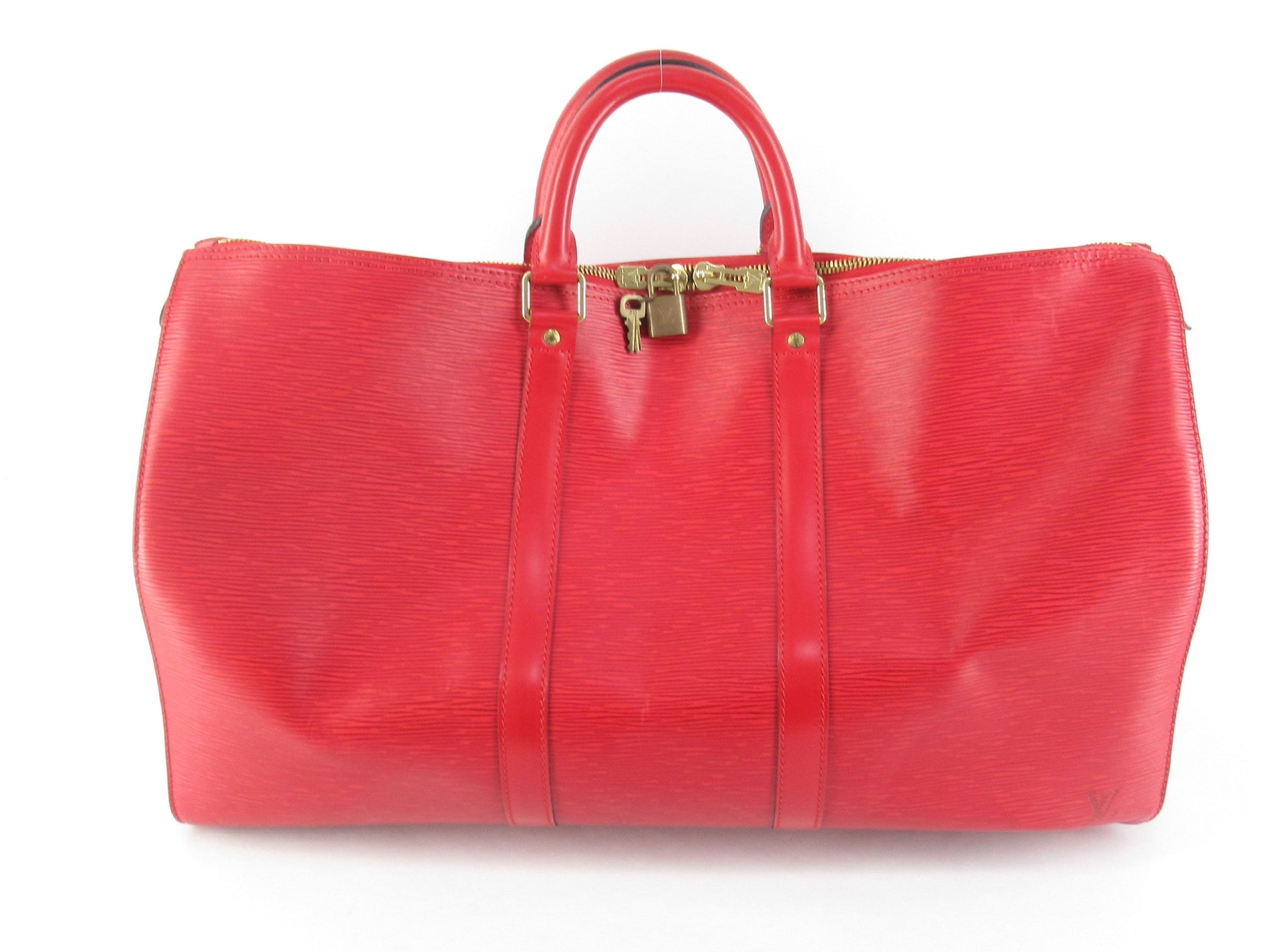 LOUIS VUITTON Epi Keepall 50 Boston Bag SP0976