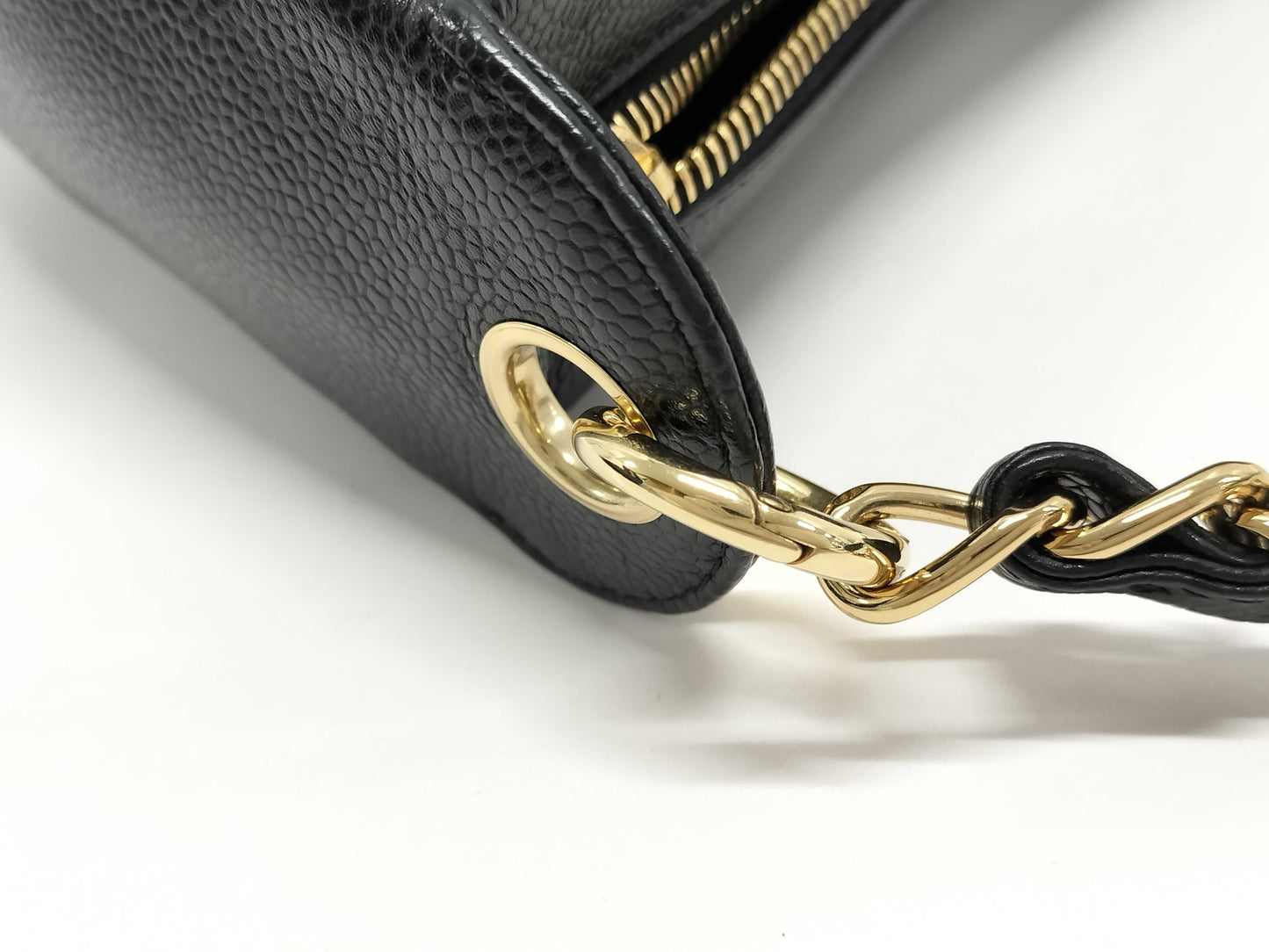 CHANEL Caviar Scholtan Shoulder Bag