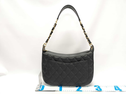 CHANEL Caviar Scholtan Shoulder Bag