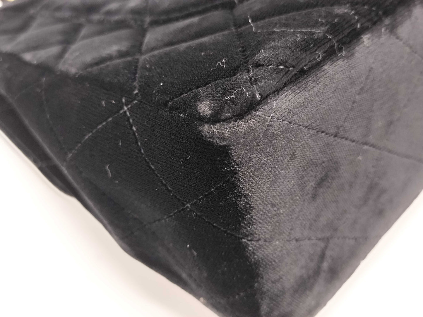 CHANEL Matelasse Chain Shoulder Bag Velvet Shoulder Bag