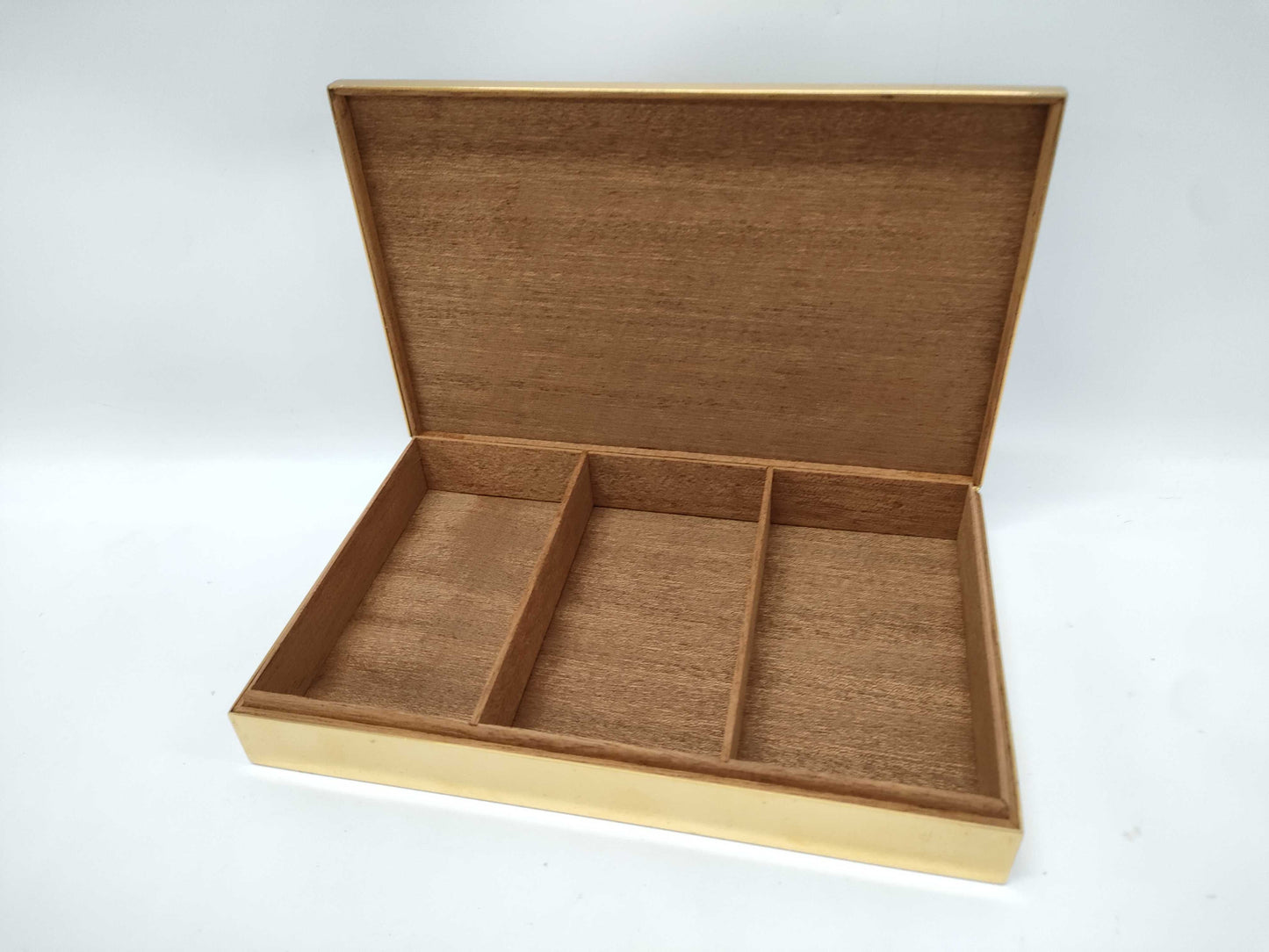 HERMES Cigarette Case Metal/Wood Two-Tone Other Accessories