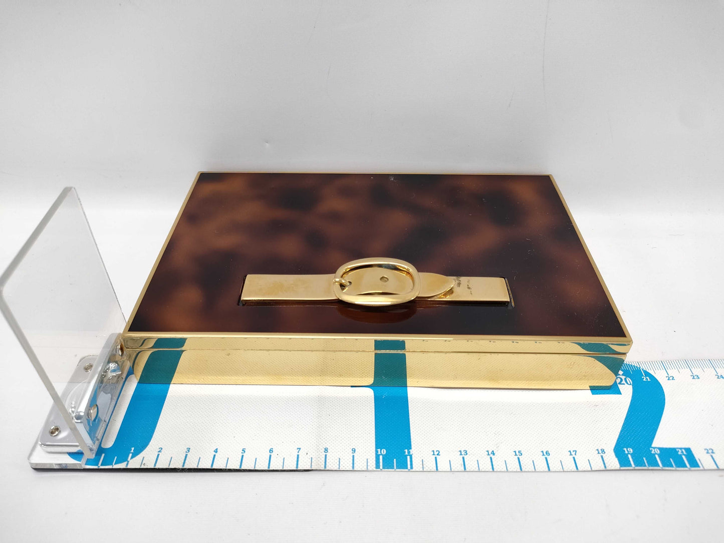 HERMES Cigarette Case Metal/Wood Two-Tone Other Accessories