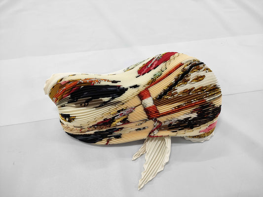 HERMES Pleated Carre Scarf