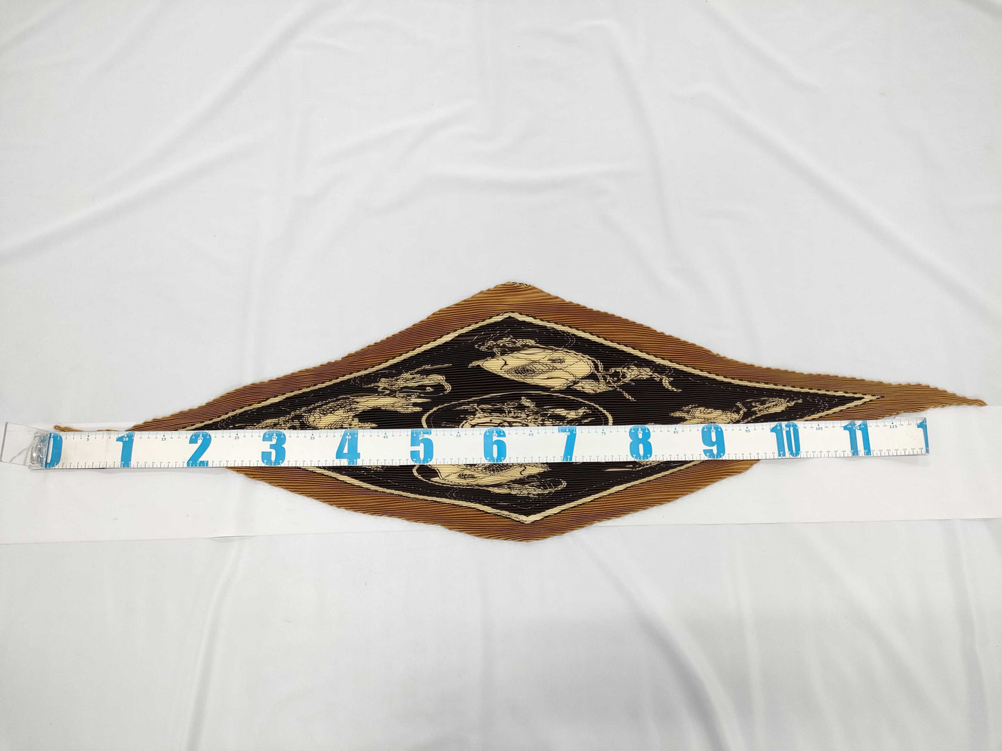 HERMES Pleated Carre Scarf