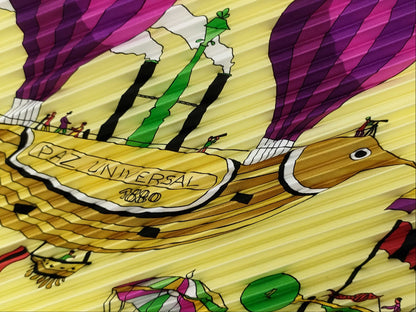 HERMES Pleated Carre Scarf