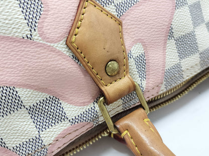 LOUIS VUITTON Damier Azur Tahiti Speedy Bandouliere 30 Handbag