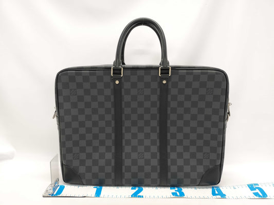 LOUIS VUITTON Damier Graphite Porte-Document Voyage GM Briefcase Business Bag