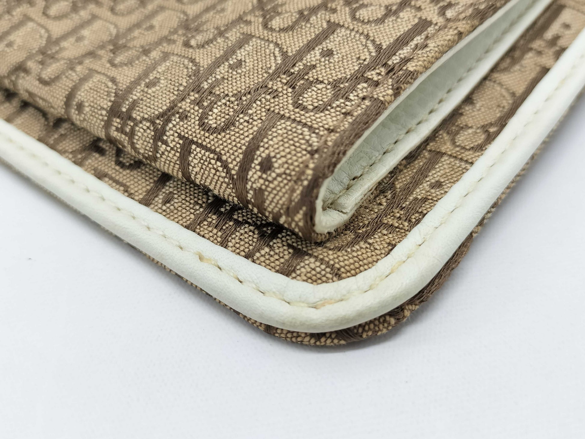 Dior Trotter Street Chic Belt Bag Brown x White with Silver Hardware Waist Bag