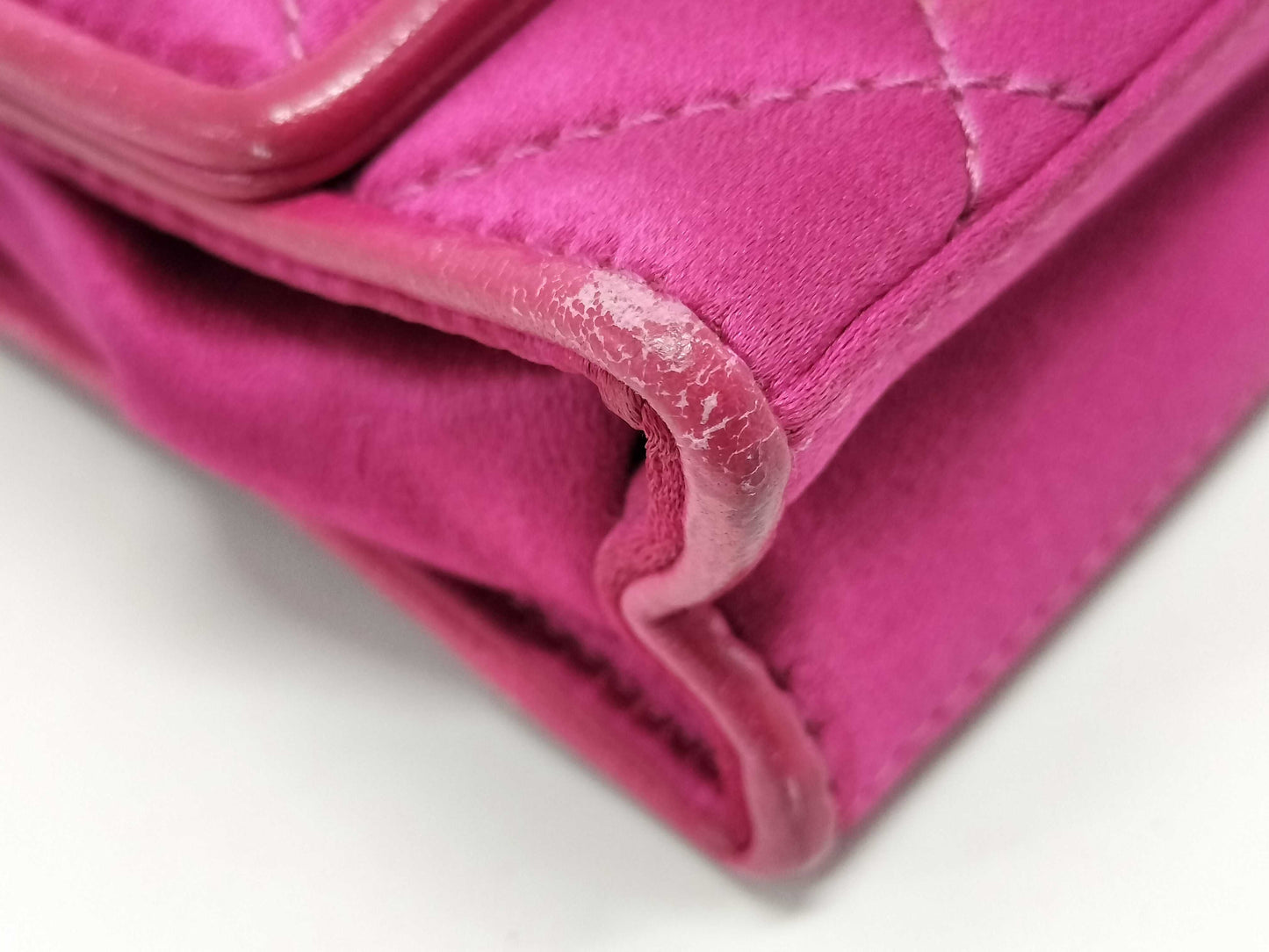 CHANEL Chain Shoulder Bag Satin No Seal Shoulder Bag