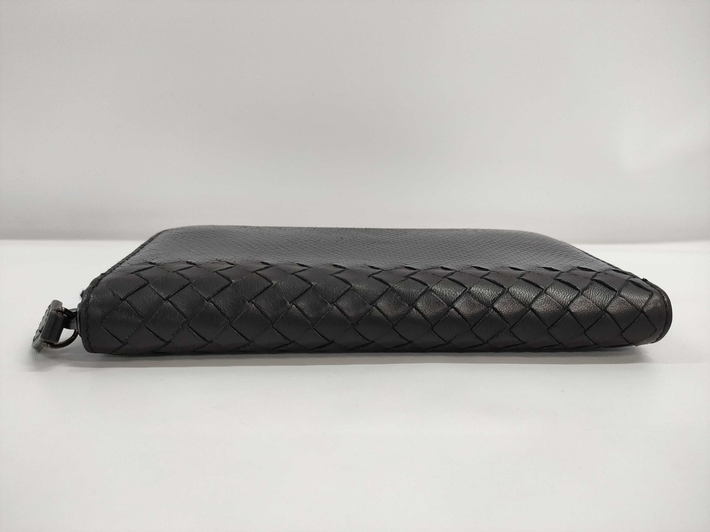 BOTTEGA VENETA Intrecciato Wallet in Black Python