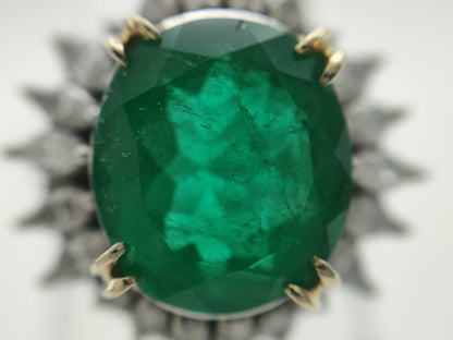 E4.020ct D0.83ct PT900/K18 9.9g Ring 