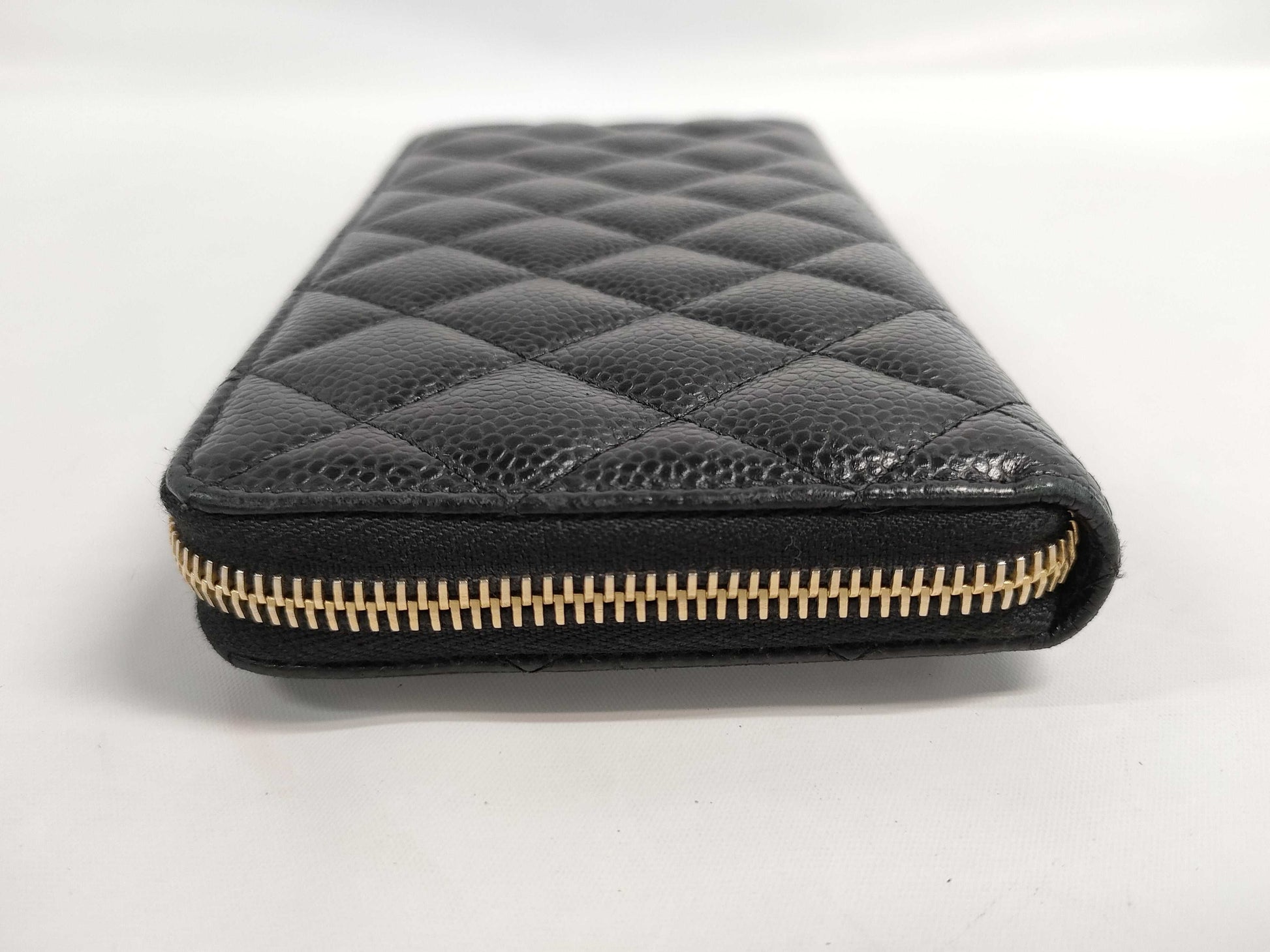 CHANEL CHANEL Matelasse Caviar Leather Long Wallet, 24th Series, Box, Bag, Cards, and Stickers Included