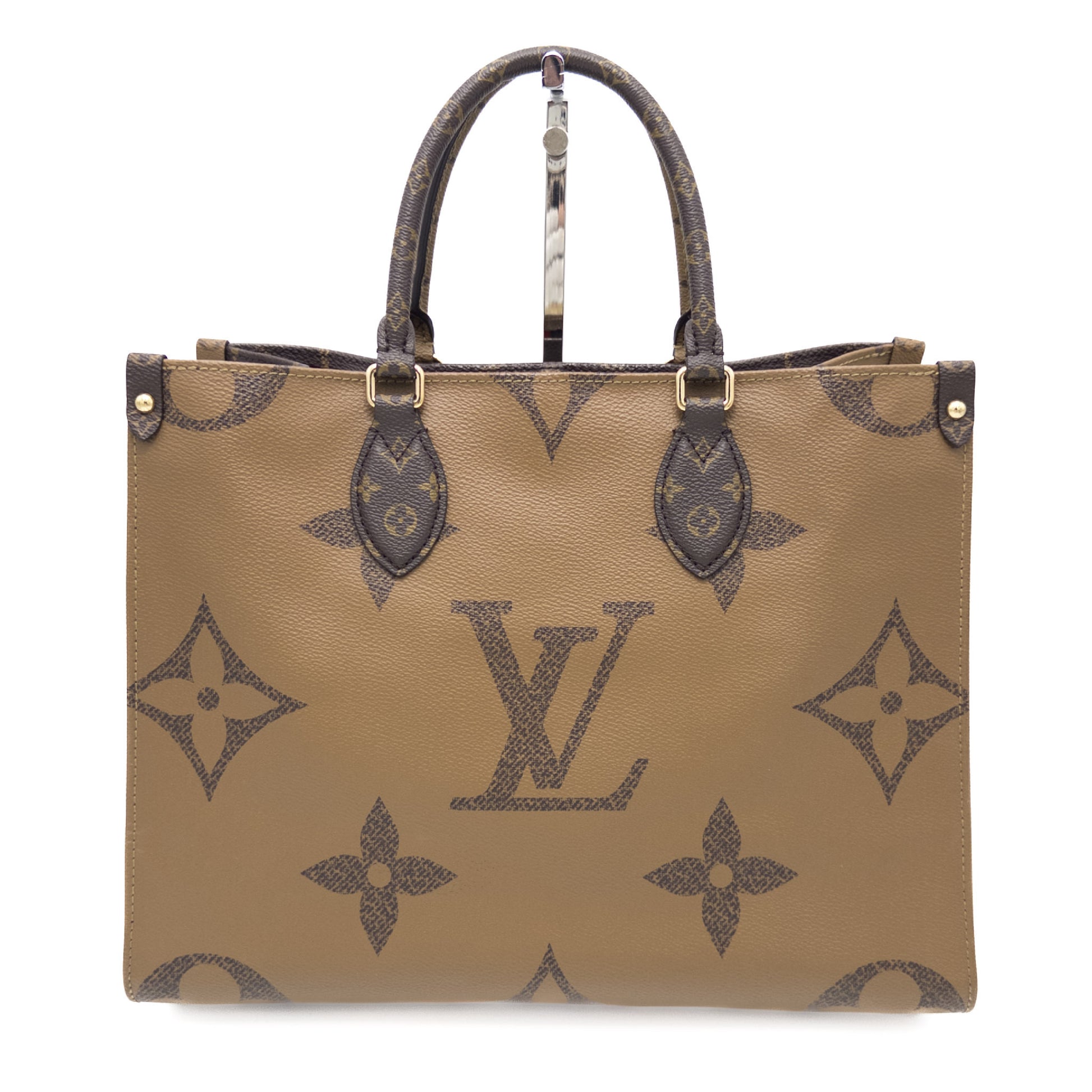 LOUIS VUITTON Monogram Giant Reverse On-the-Go MM M45321 Handbag Tote Bag RFID Verified Tote Bag