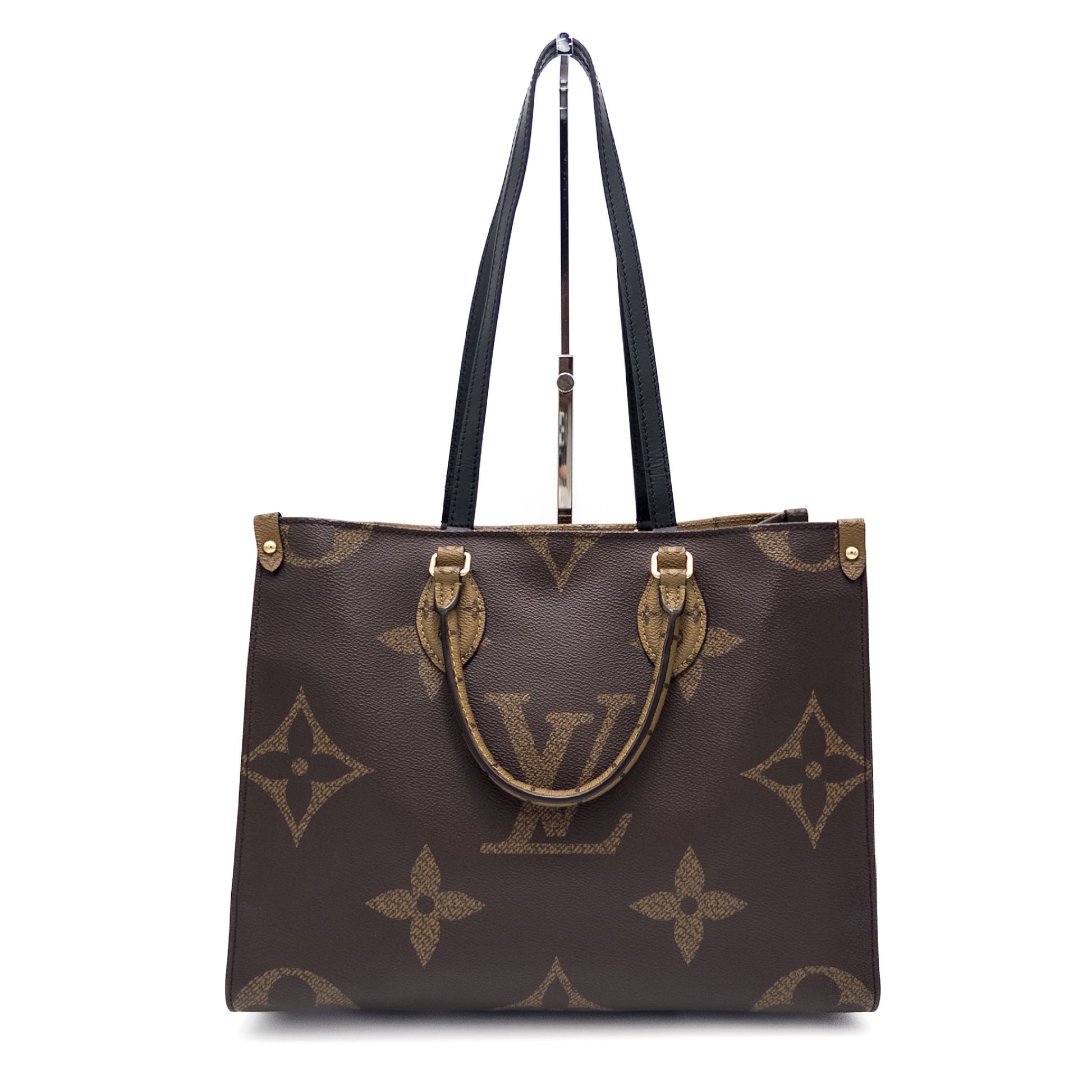 LOUIS VUITTON Monogram Giant Reverse On-the-Go MM M45321 Handbag Tote Bag RFID Verified Tote Bag