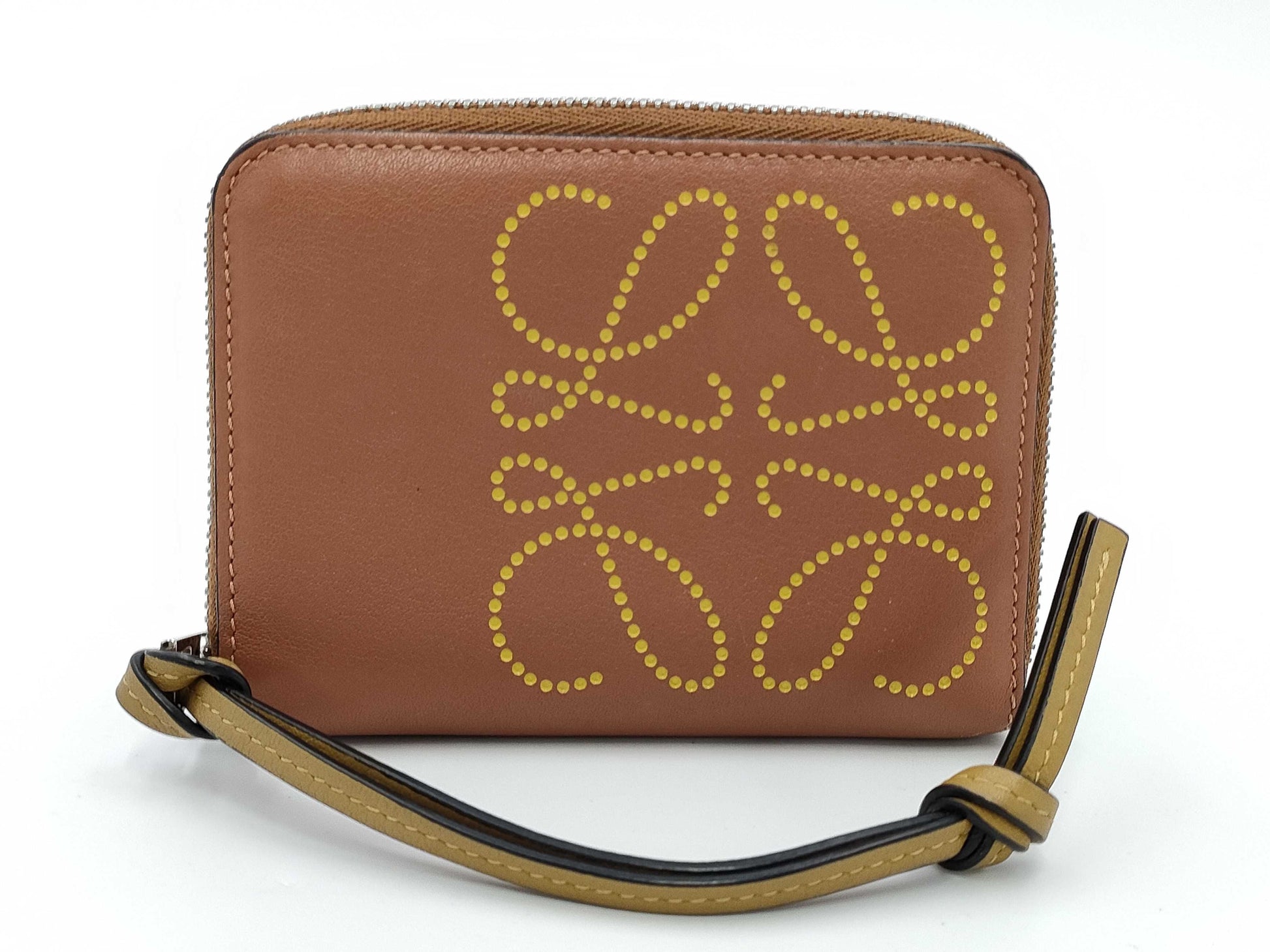 LOEWE/Wallet Punched Anagram Leather