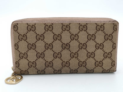 GUCCI Gucci/Long Wallet GG Canvas Wallet