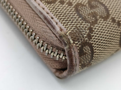 GUCCI Gucci/Long Wallet GG Canvas Wallet