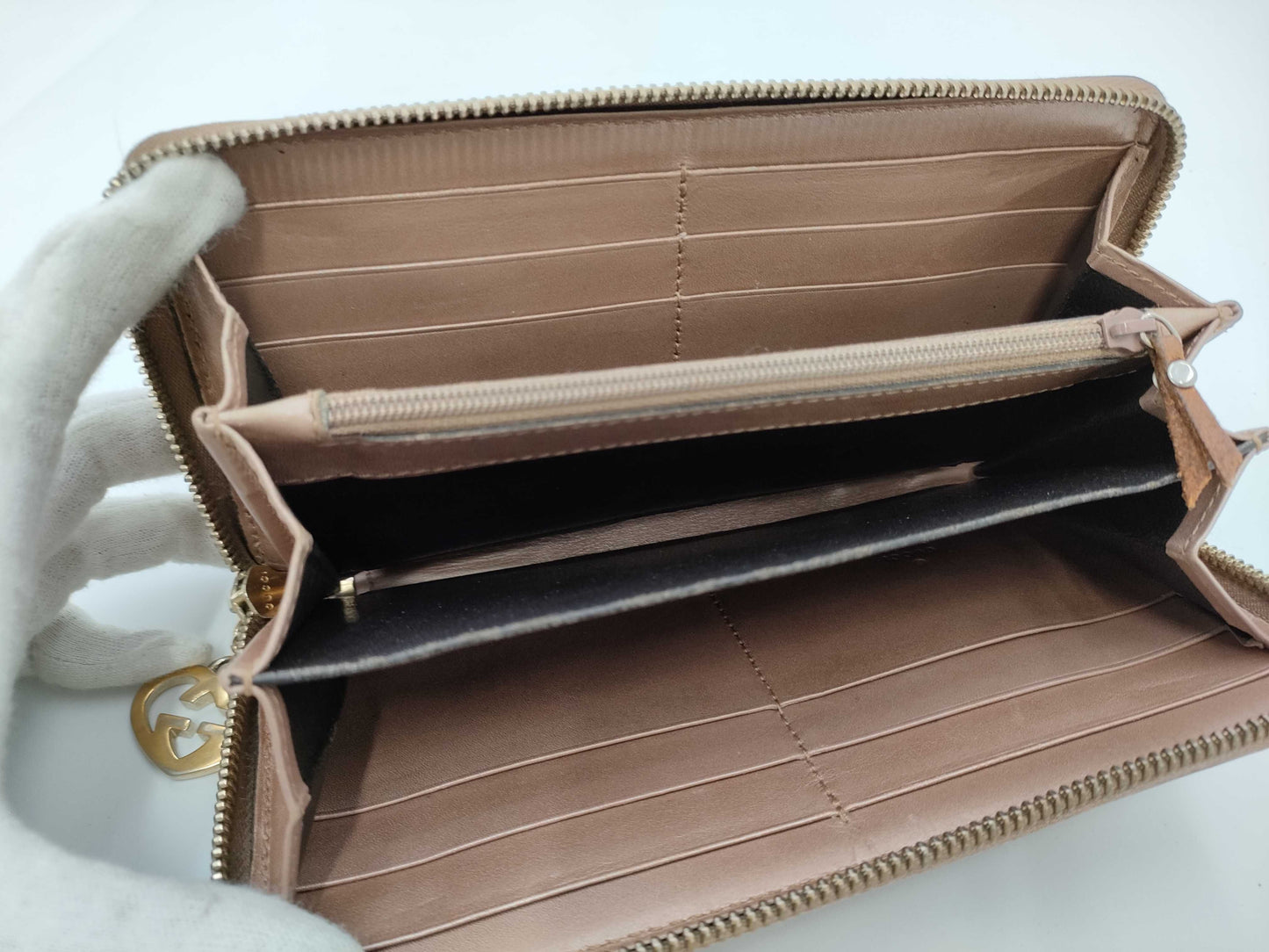 GUCCI Gucci/Long Wallet GG Canvas Wallet