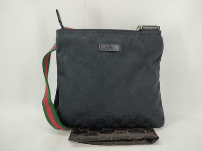 GUCCI GG Canvas Shoulder Bag with Dust Bag