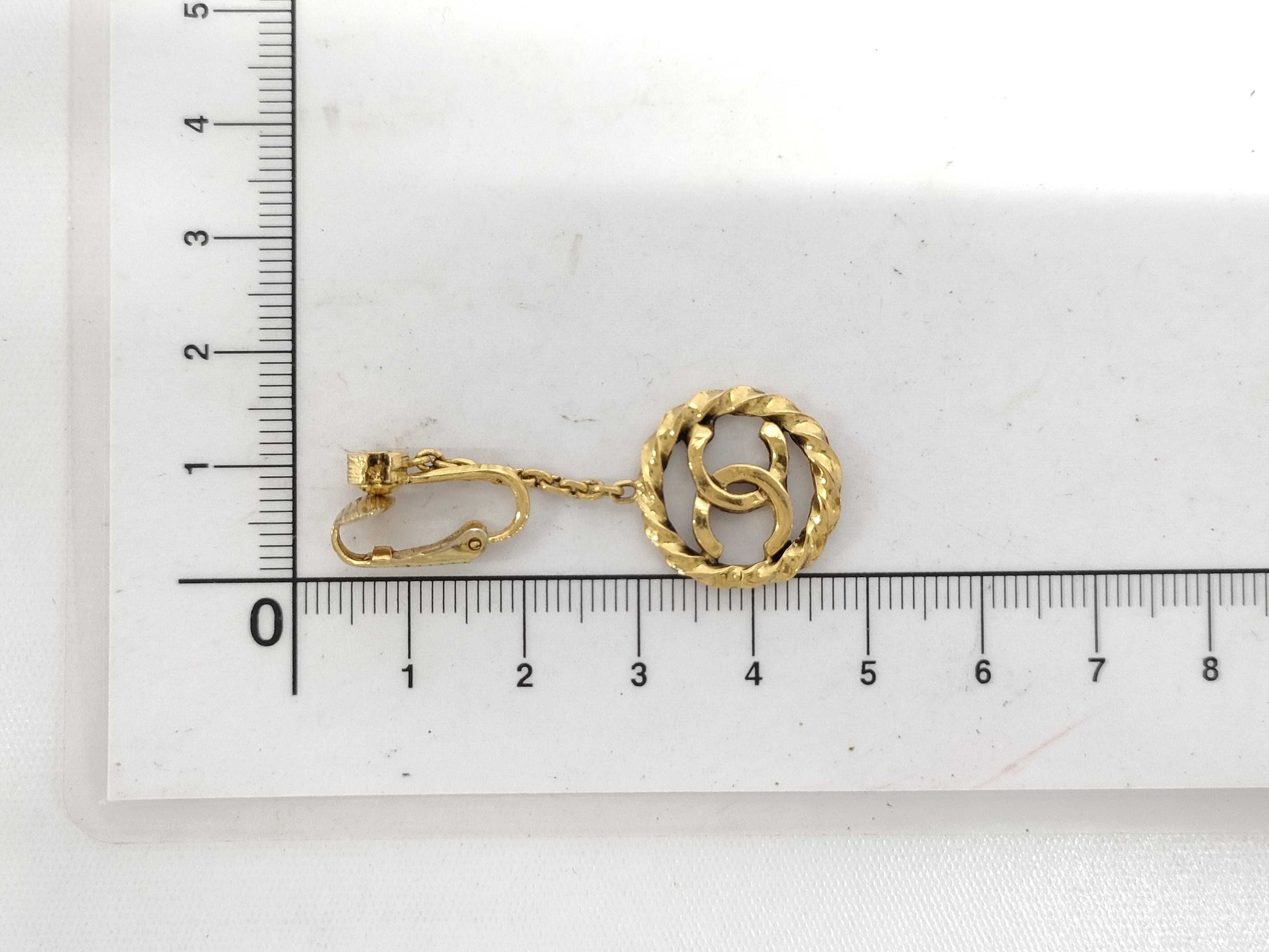 CHANEL Coco Mark Earrings Pair 2148 Earrings