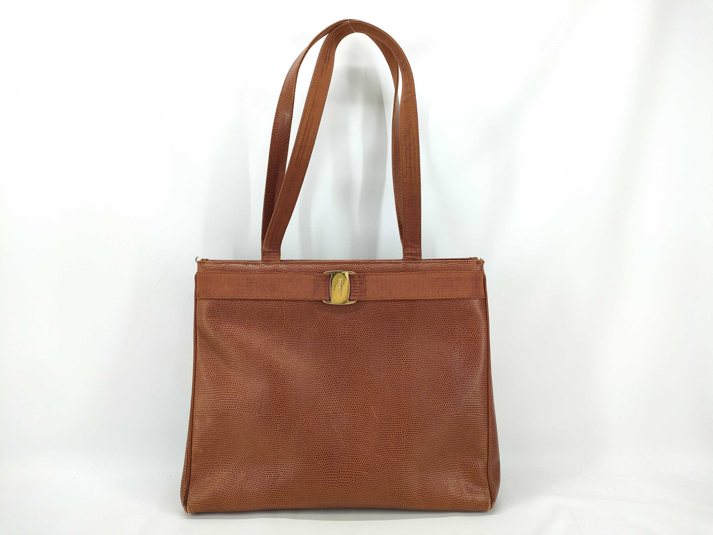 Salvatore Ferragamo Vara Rose Handbag Tote Bag Handbag