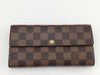 LOUIS VUITTON Damier Louis Vuitton Damier Portefeuille Sarah N61734/CA1099 Wallet with Box, Dust Bag, and Initials