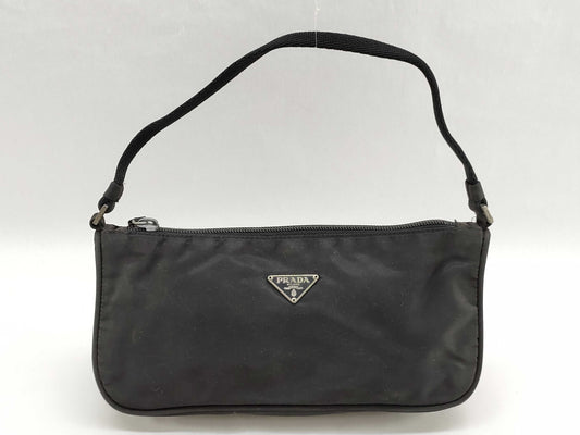 PRADA Nylon Prada Saffiano Handbag Hand Pouch Handbag