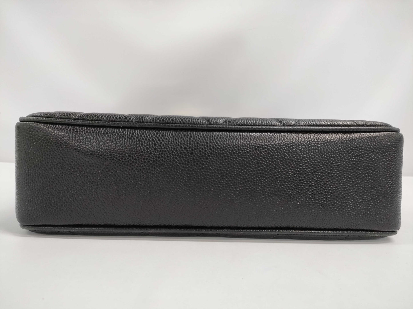 CHANEL Coco Mark Caviar Skin Tote Bag Chain Tote Bag with Certificate Seal