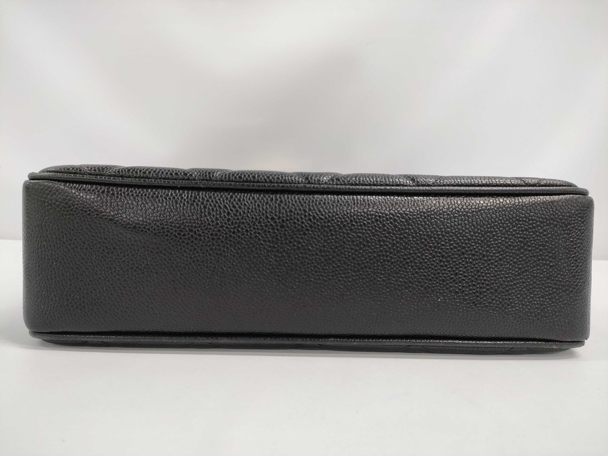 CHANEL Coco Mark Caviar Skin Tote Bag Chain Tote Bag with Certificate Seal