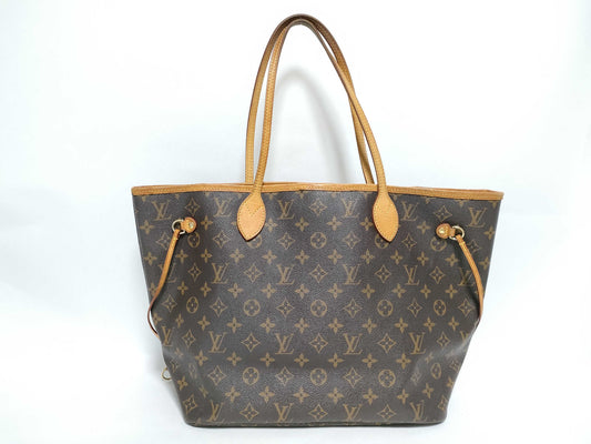 LOUIS VUITTON Monogram LV Neverfull MM M40156 Monogram Tote Bag