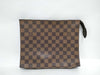 LOUIS VUITTON Damier LV Poche Toilette 26 N47543 Damier Pouch