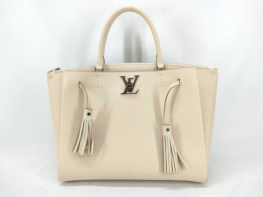LOUIS VUITTON Lockme 2-way tote bag, beige, handbag