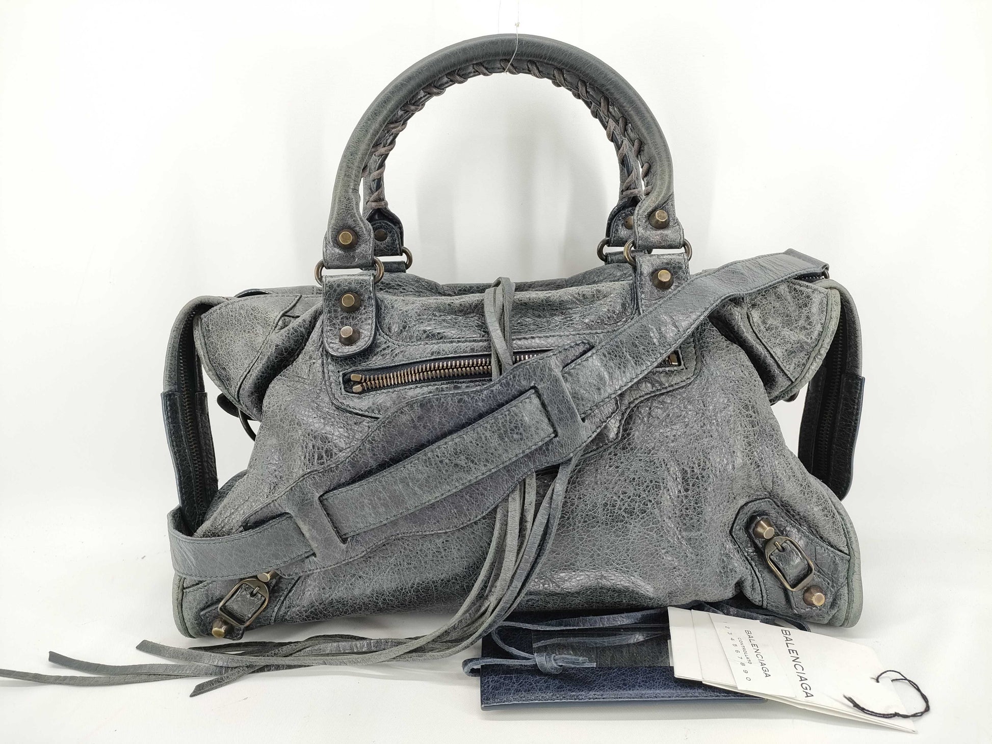 BALENCIAGA City Leather 2-Way Handbag