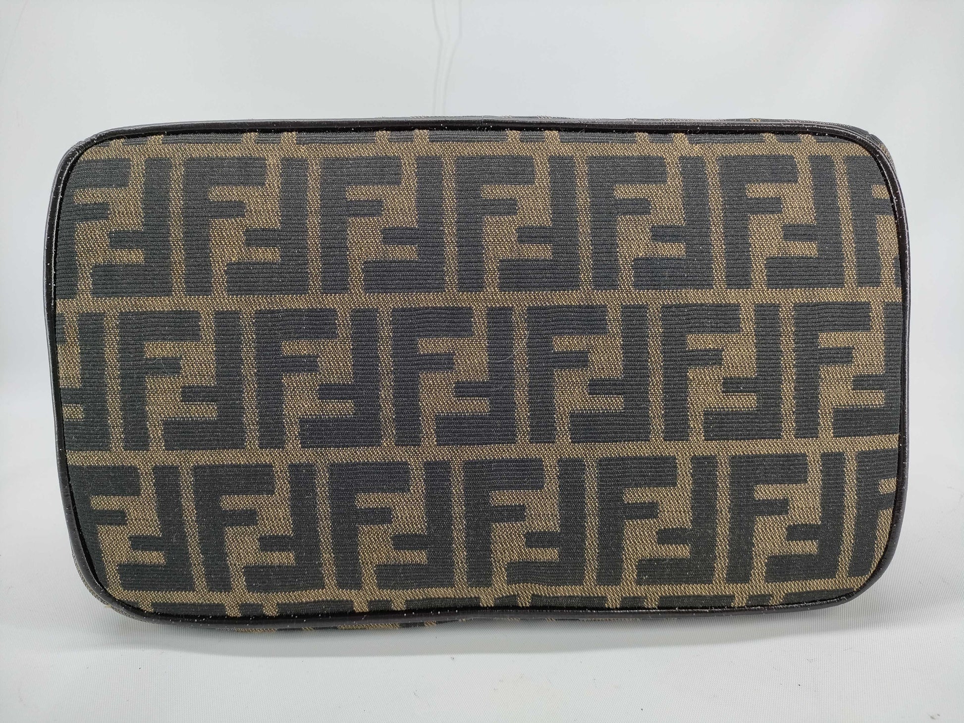 FENDI Zucca pattern pouch with locking hardware