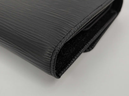 LOUIS VUITTON Epi Wallet Black Wallet