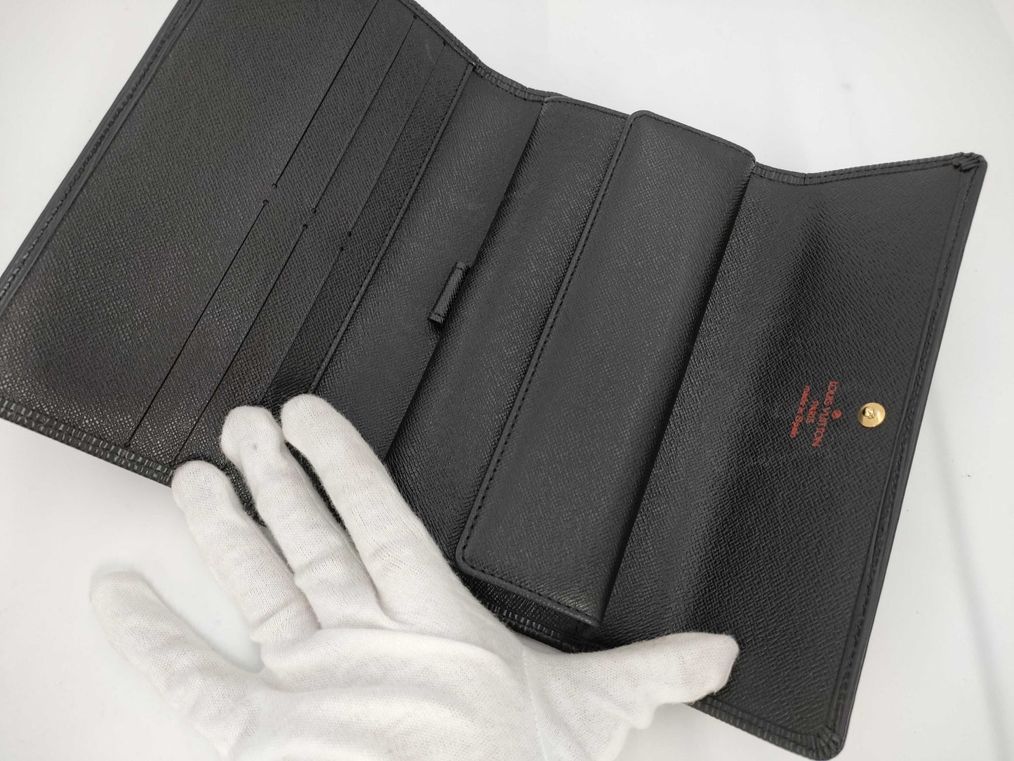 LOUIS VUITTON Epi Wallet Black Wallet