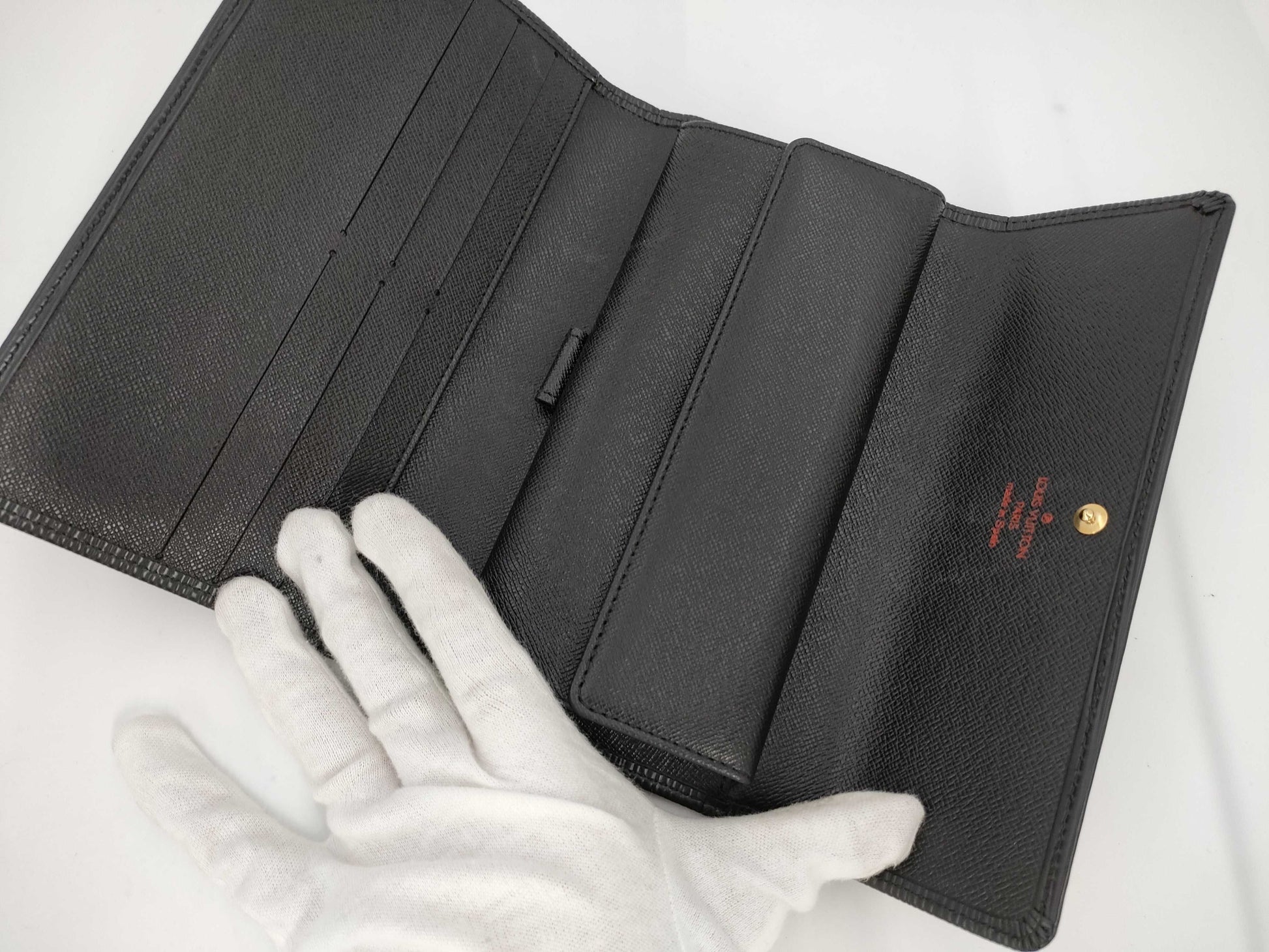 LOUIS VUITTON Epi Wallet Black Wallet