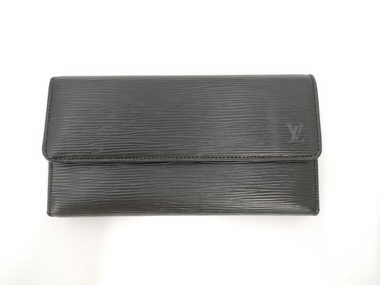 LOUIS VUITTON Epi Wallet Black Wallet