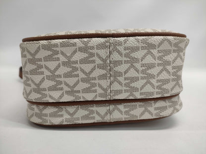 Michael Kors MK Signature White Shoulder Bag