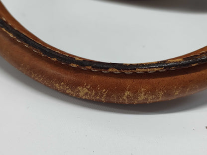 CELINE Macadam Boston Bag in Brown Leather with Padlock