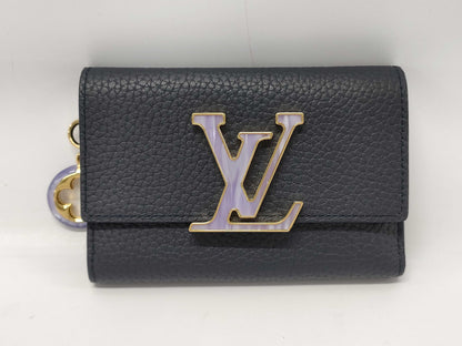 LOUIS VUITTON M14664 Taurillon Leather Portefeuille Capucines Compact Wallet, RFID Verified, Box and Dust Bag Included