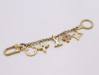 LOUIS VUITTON Monogram M65111 Bag Charm Metal Fleur de Monogram Charm