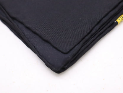 CELINE Chain Charm Silk Scarf Black Border Scarf