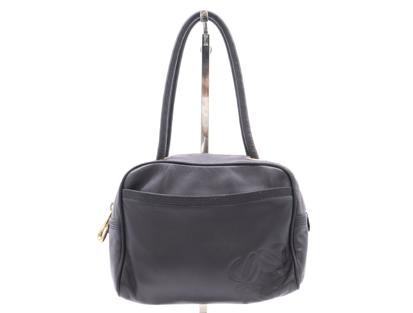 LOEWE Nappa Leather Anagram Handbag Black Handbag