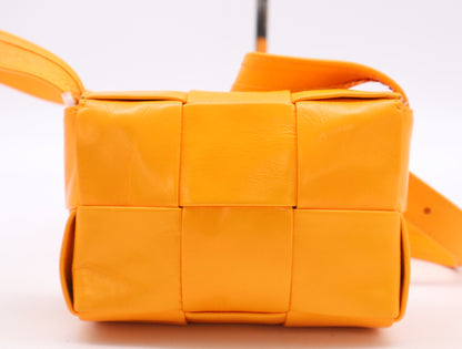 BOTTEGA VENETA Intrecciato Maxi Intrecciato Candy Cassette Shoulder Bag, Orange, with Dust Bag