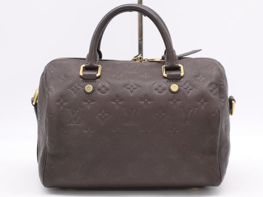 LOUIS VUITTON Monogram Empreinte M40761 Monogram Empreinte Speedy Bandouliere 25 Tail Handbag