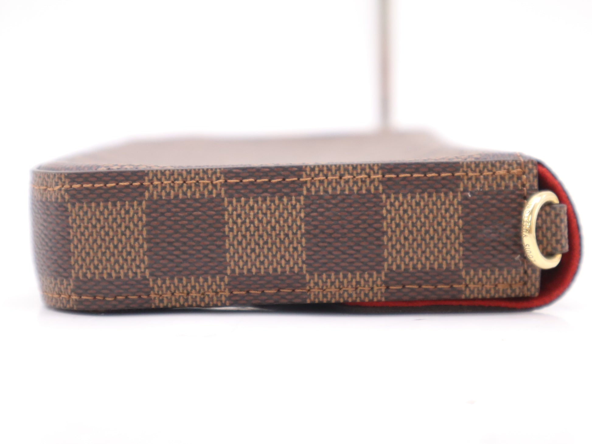 LOUIS VUITTON Damier M61276 Monogram Pochette Felicie Fuchsia with Box, RFID Verified, Second Bag