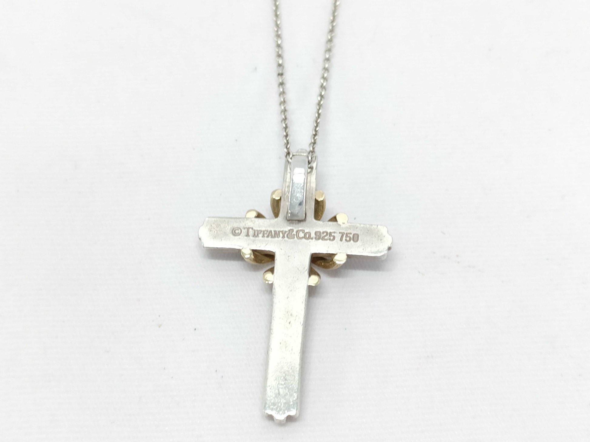 Tiffany & Co. SV925 Signature Cross Necklace Silver Necklace